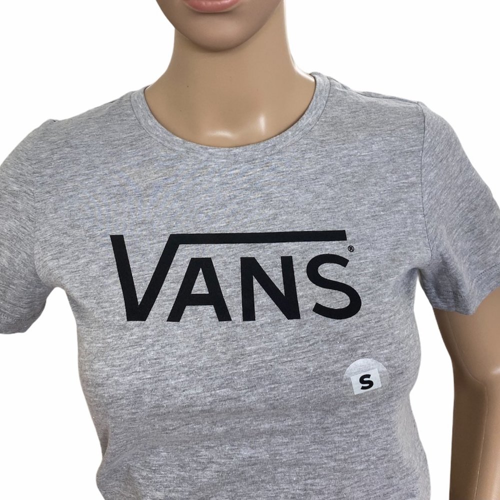 VANS T Shirt Plain Grey Women’s Shirt Size Small Medium Large Tee VN000R6FYR2 - Picture 2 of 5